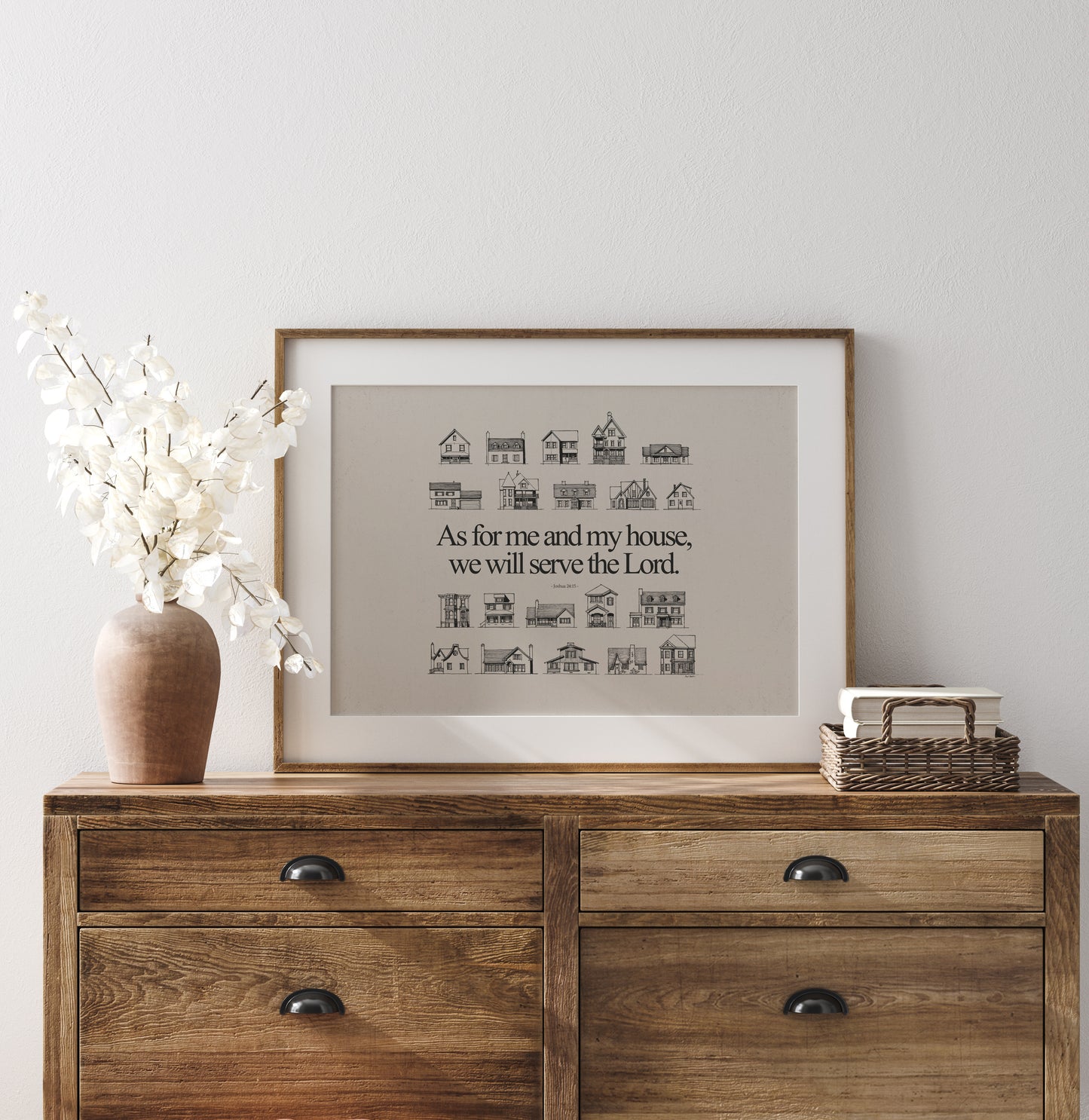 As For Me and My House We Will Serve the Lord - Digital Print