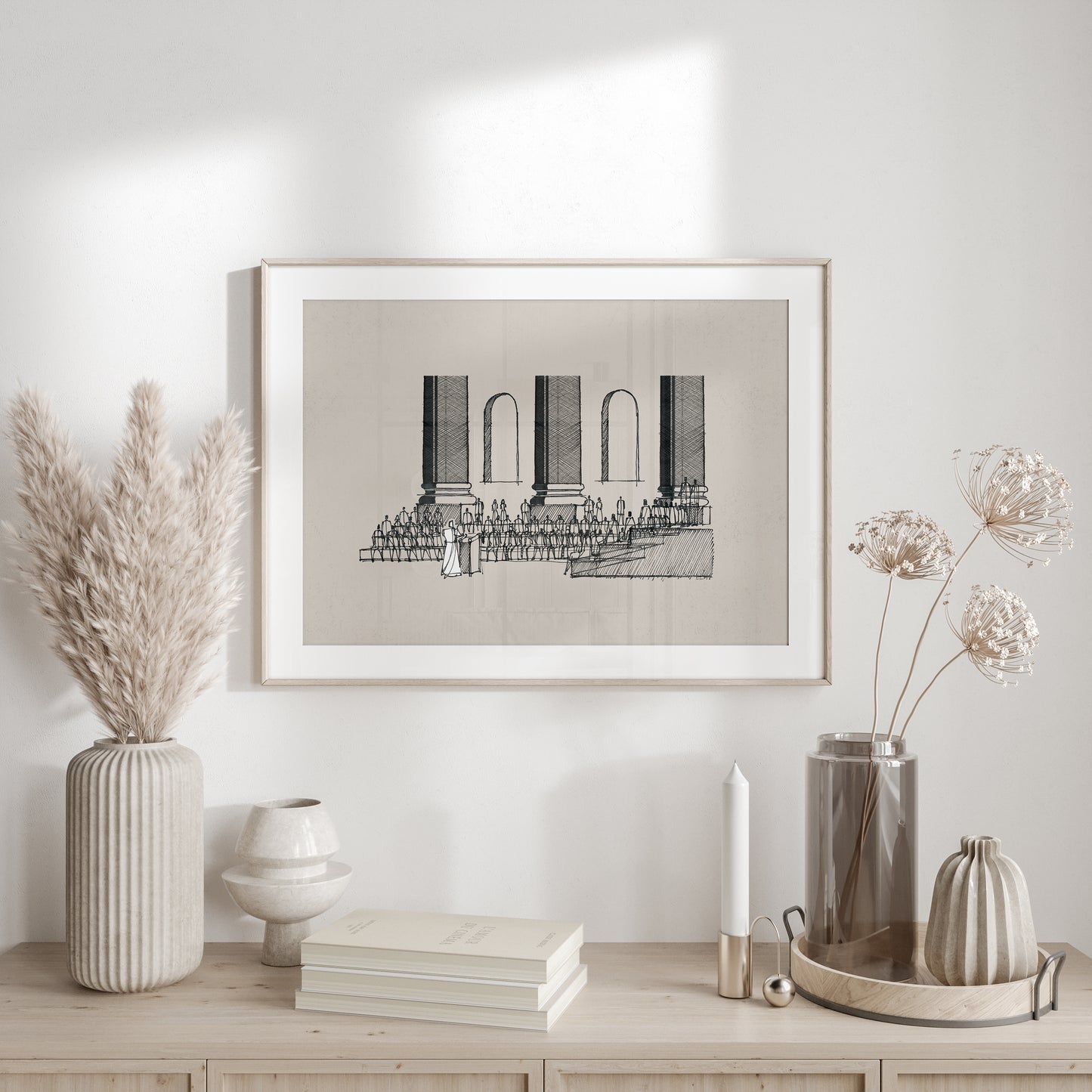 Jesus Teaching in the Synagogue on Sabbath - Digital Print