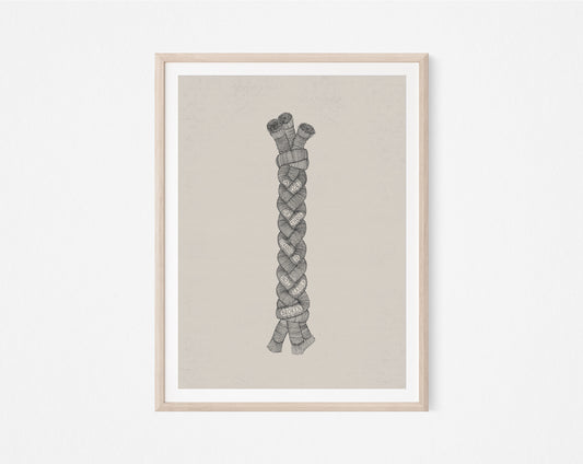 A Cord of Three Strands - with Words - Digital Print