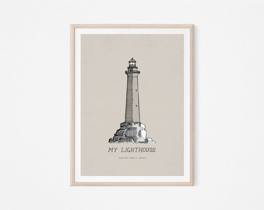 My Lighthouse - I AM the Light of the World - Digital Print