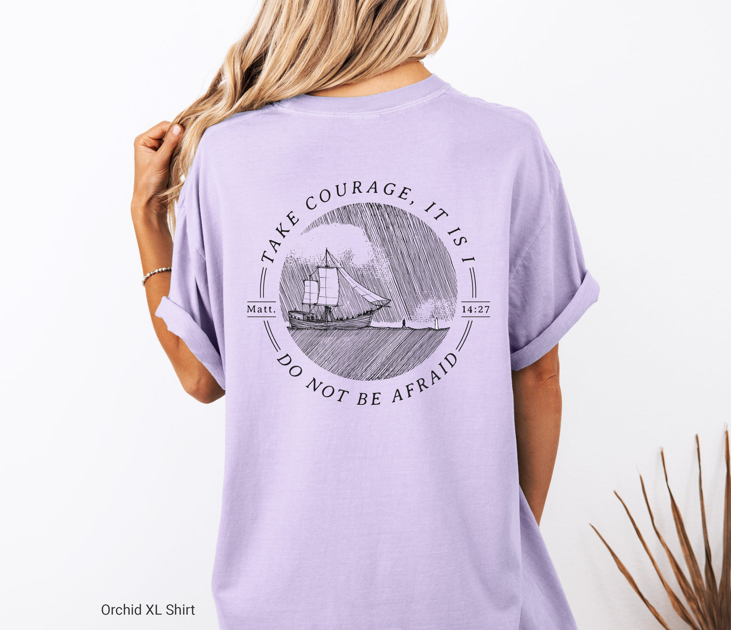 Walk on Water Take Courage - Unisex Garment-Dyed T-shirt - Comfort Colors®