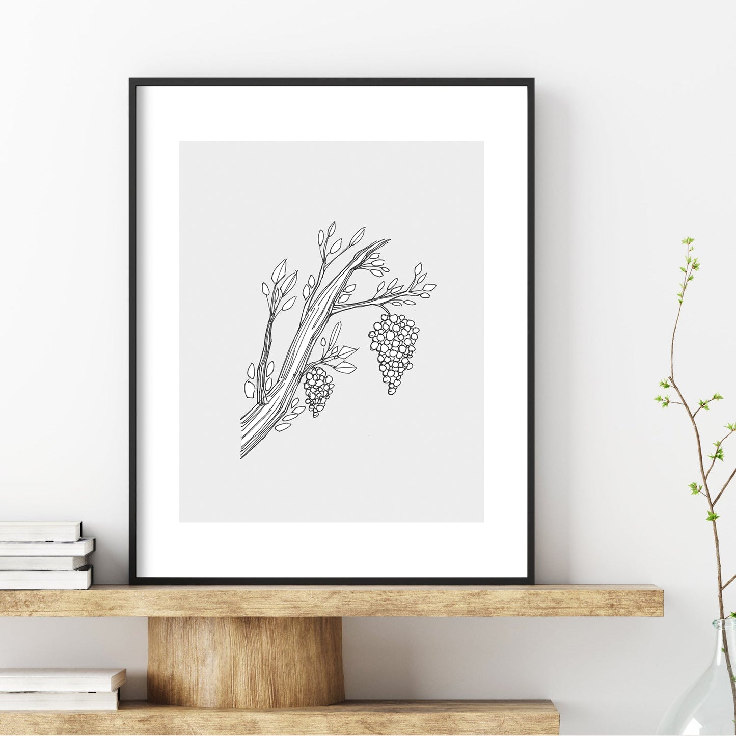 I AM the Vine You are the Branches John 15:5 - Digital Print