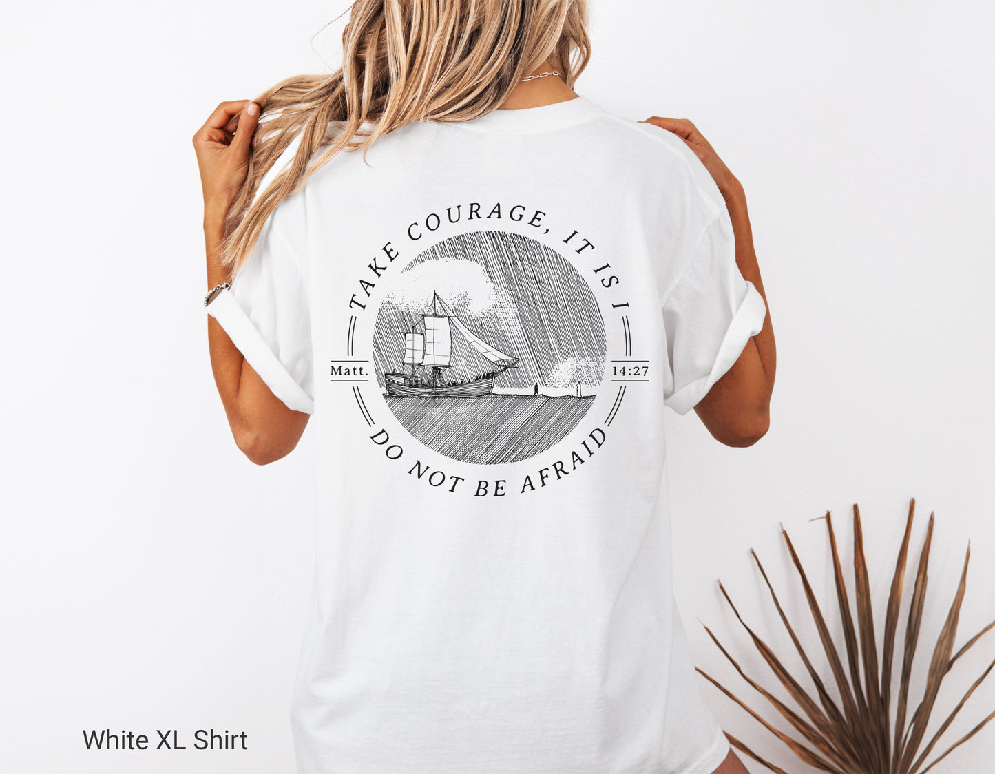 Walk on Water Take Courage - Unisex Garment-Dyed T-shirt - Comfort Colors®